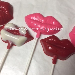 Chocolate Lips Lollipops 1 dozen Valentines Day, Birthday, Bachlorette image 2