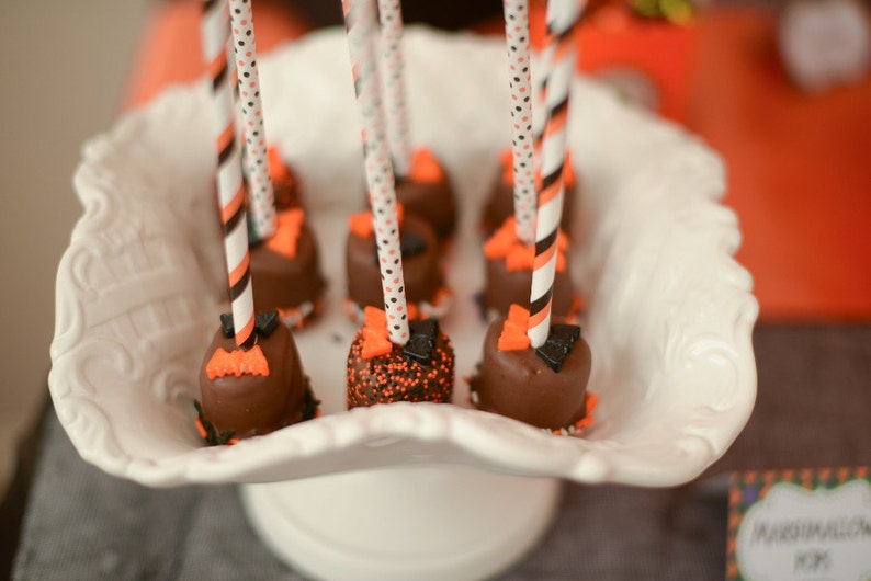 Halloween Marshmallow Pops 1 dozen Halloween, Fall image 2