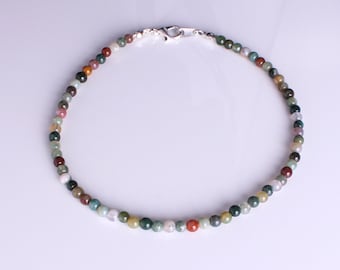 Indian Agate Sterling Silver Bracelet