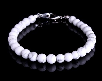 ホワイトハウライトアンクレット - Etsy 日本