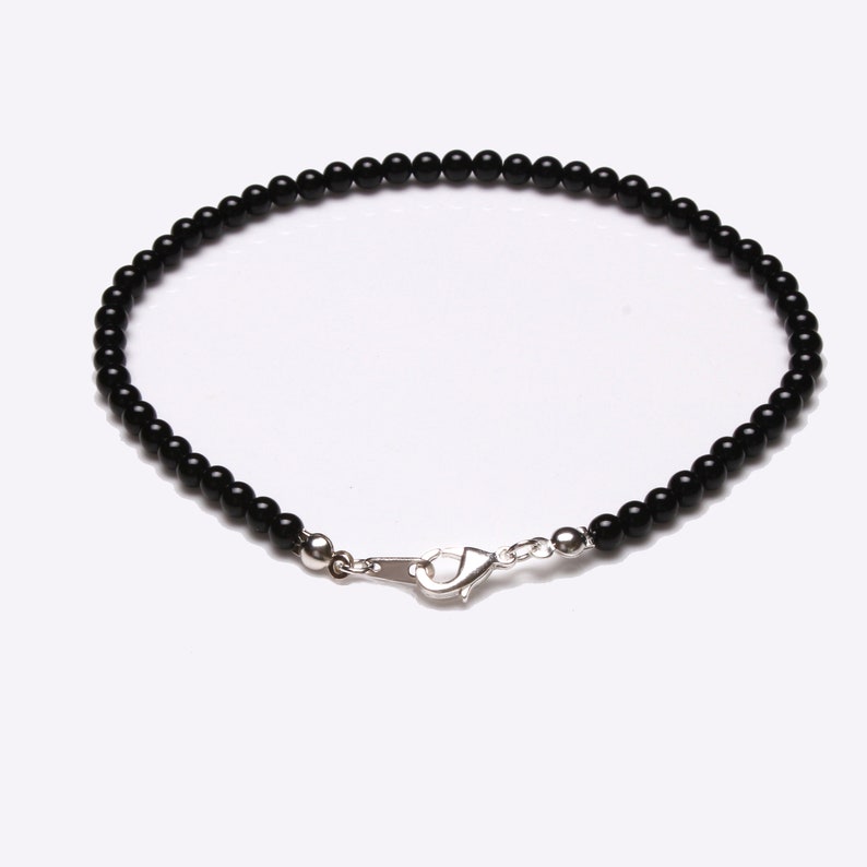 Black Onyx Sterling Silver Bracelet image 1