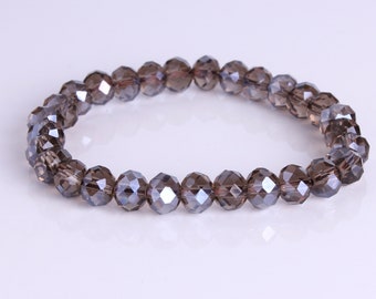 Dark Grey Crystal Bracelet