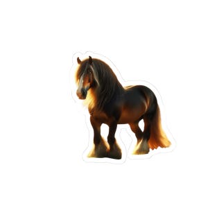 Adesivi fustellati a forma di cavallo maestoso, decorazioni equestri, regalo per amanti degli animali, adesivo per amanti dei cavalli, adesivo ispirato alla natura, decalcomania per cavalli potenti