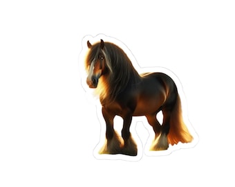 Adesivos Majestic Horse Kiss-Cut, decoração equestre, presente para amantes de animais, adesivo para amantes de cavalos, adesivo inspirado na natureza, decalque poderoso para cavalos