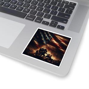 Patriotic Stickers, Military Sticker, Soldier Decal, USA Flag Decal, Veterans Day Gift, American Pride Decal