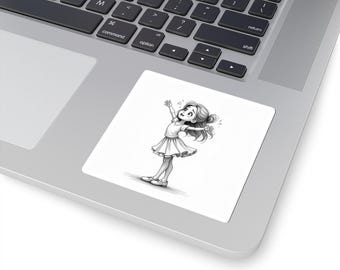 Ballet Stickers, Ballerina Decals, Dance Wall Art, Cute Ballet Dancer Gift, Kids Room Decor