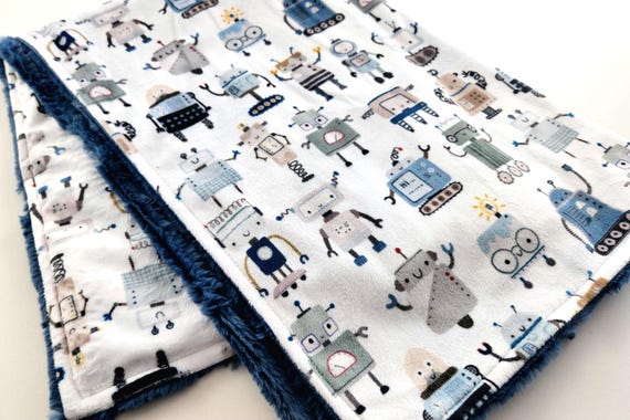 Personalized Robot Minky Blanket