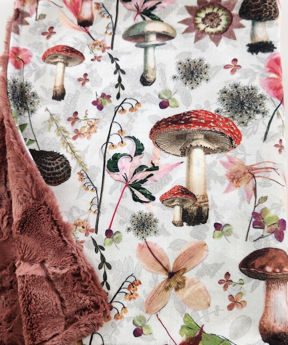 Personalized Forest Floor Minky Baby Blanket