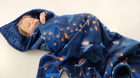 Personalized Firefly Minky Baby Blanket
