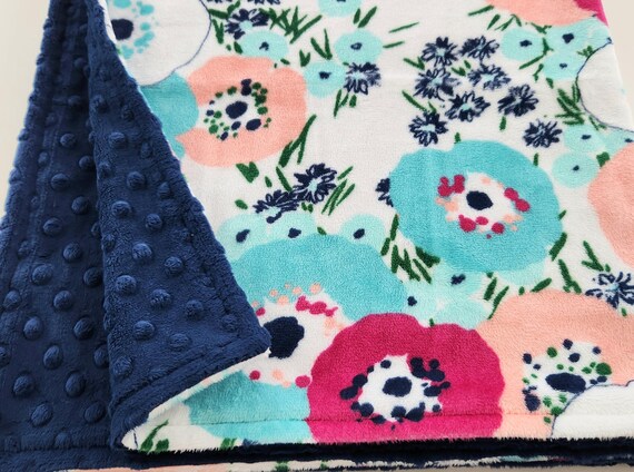 Poppy Minky Baby Blanket