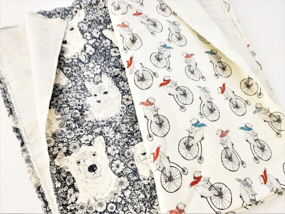 100% Cotton Flannel Receiving Blankets - Set of 2