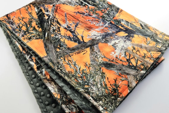 Ready to Ship!  True Timber Camo Minky Baby Blanket