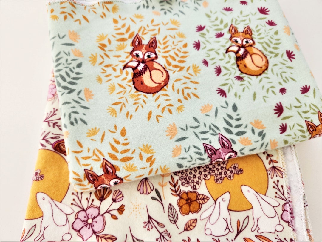NuAngel 100% Cotton Flannel Receiving Blanket - Jesus Loves Me Print, Mint Green, Made In USA, 30x40 Inches - View #6