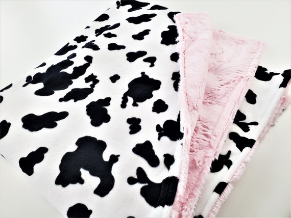 Personalized Cow Minky Blanket