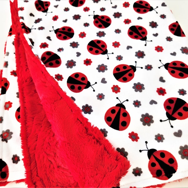 Ladybug Blanket Etsy