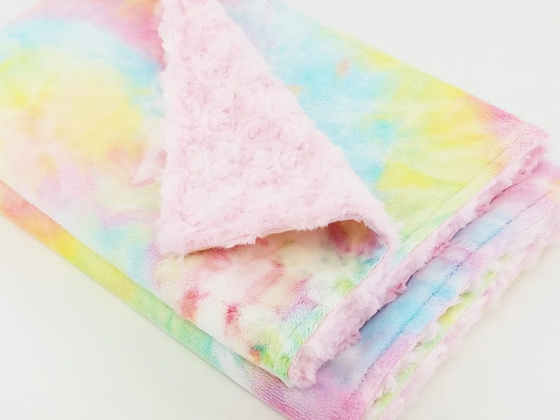 Personalized Tie Dye Minky Baby Blanket Etsy