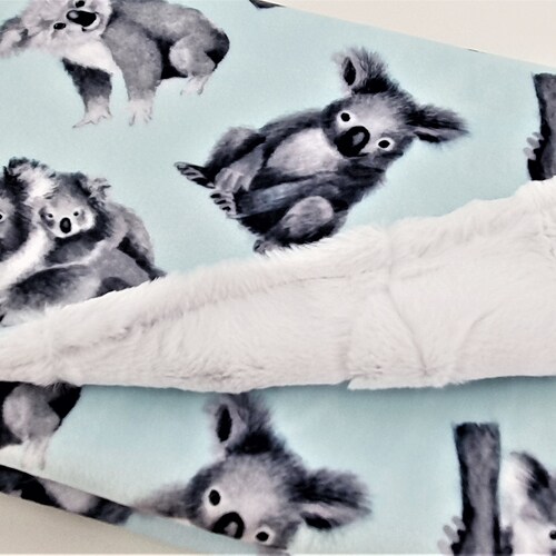 Koala Personalized Baby Girl Blanket Baby Shower Gift Dot Etsy