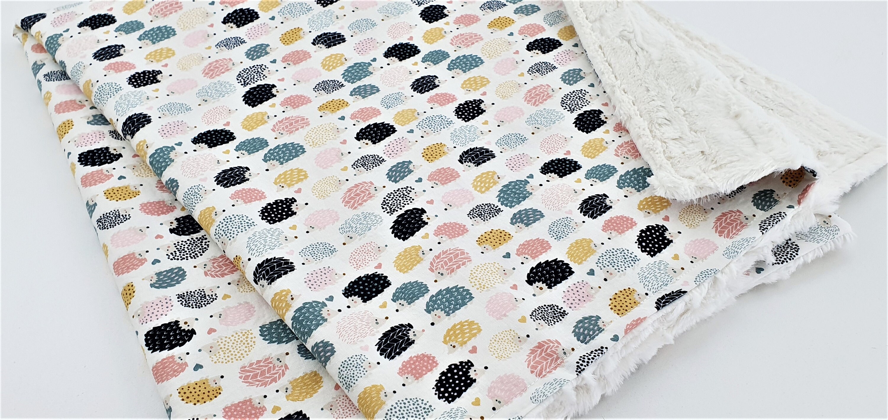 Personalized Hedgehog Minky Baby Blanket Etsy