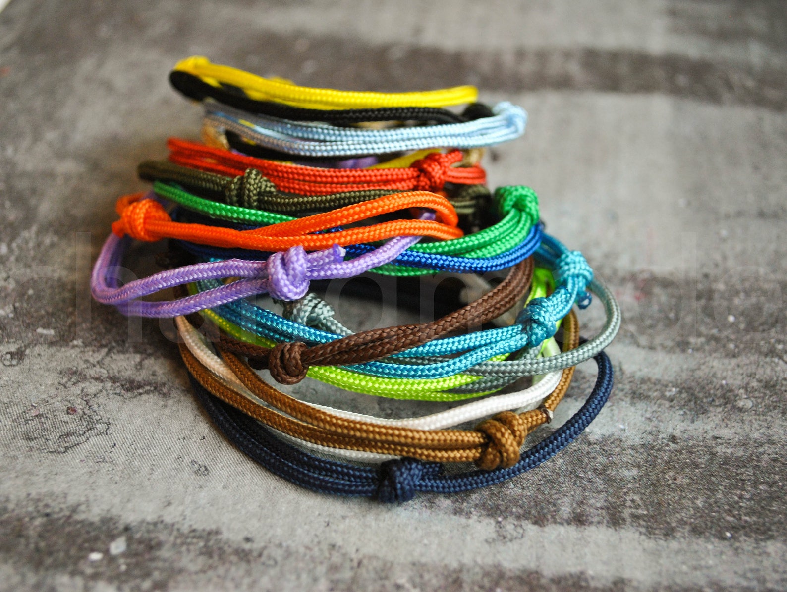 Set of 17 Simple Paracord Bracelets Simple Paracord Bracelet Etsy