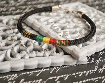 Rasta Costa Rica bracelet | Costa rican jewelry | rasta jewelry | rastafari jewelry  masaai | pulsera rasta | rasta wristband | eco friendly