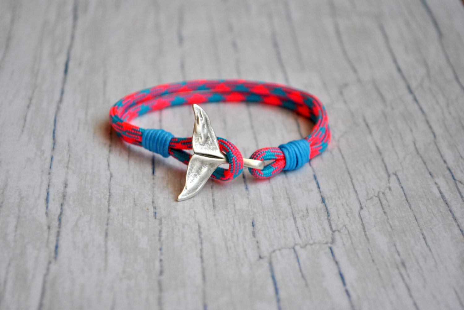 Cuerda De Supervivencia De Color Ballena Cola Pulsera Homme Cuerda De Supervivencia De Color Ballena Cola Pulsera Homme