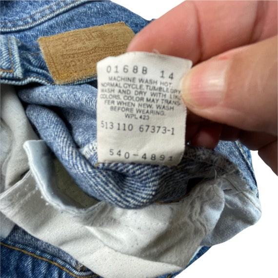 Vintage Levis 540 Jeans, Made in USA, Leather Pat… - image 7