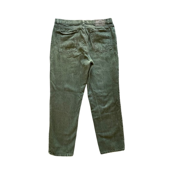 Vintage 90's Bugle Boy 750 Green Jeans, Size 36/30 - image 9