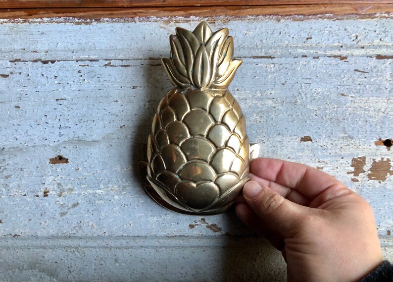 Vintage Solid Brass Pineapple Door Knocker