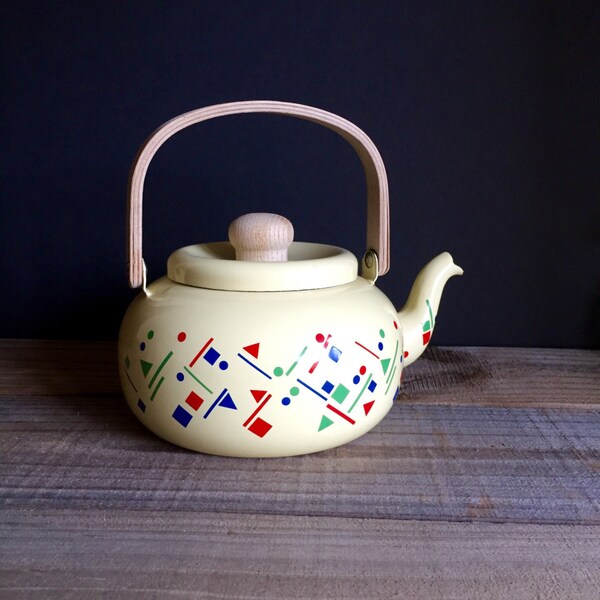 Enamelware Teapot / Enamel Tea Kettle