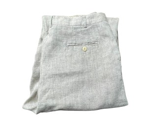 Vintage Women's Orvis Hemp Blend Oatmeal Pants, Size 10 Lined