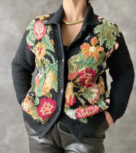 Hand Knit Fruit Cardigan Sweater - Etsy 