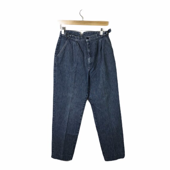 Vintage Lee Pleated Front Checked Jeans, Size 10,