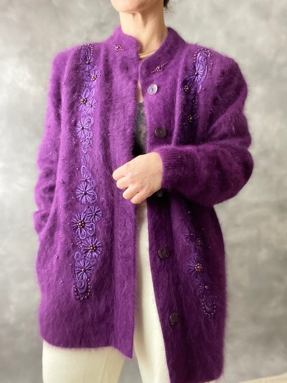 Purple sweater jacket Clearance