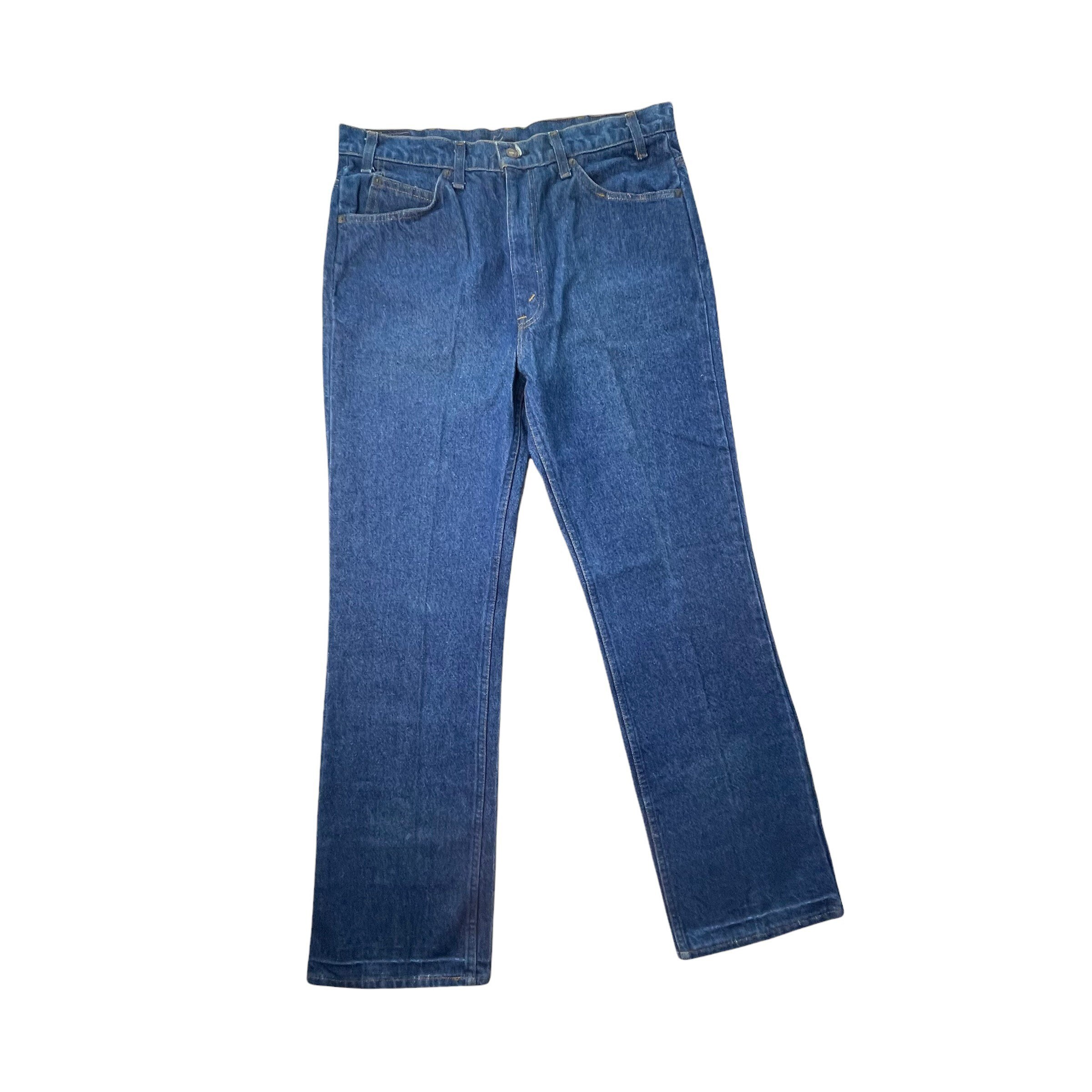 Vintage Levis 20517-0217 Saddleman Jeans, Orange Tab, Made Vintage Levis 20517-0217 Saddleman Jeans, Orange Tab, Made