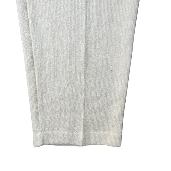 Vintage St. John Cream White Wool Knit Stretchy P… - image 2