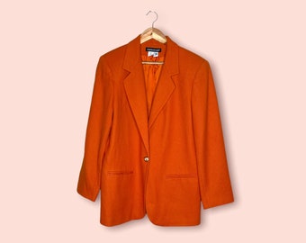 rust orange blazer