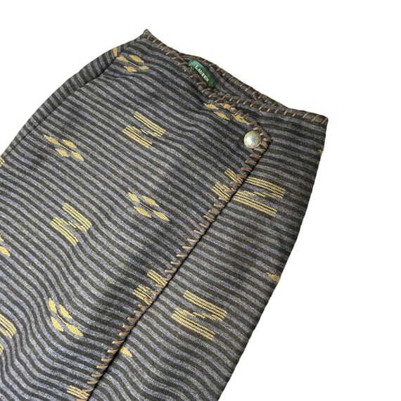 Vintage Ralph Lauren Long Wool Wrap Blanket Skirt… - image 6