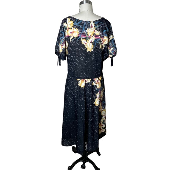 Vintage 70’s JC Penney Fashions Women’s Dress Bla… - image 1