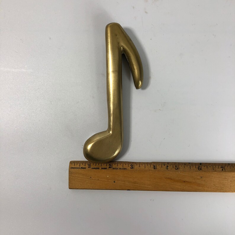Vintage Brass Music Note Door Knocker Etsy