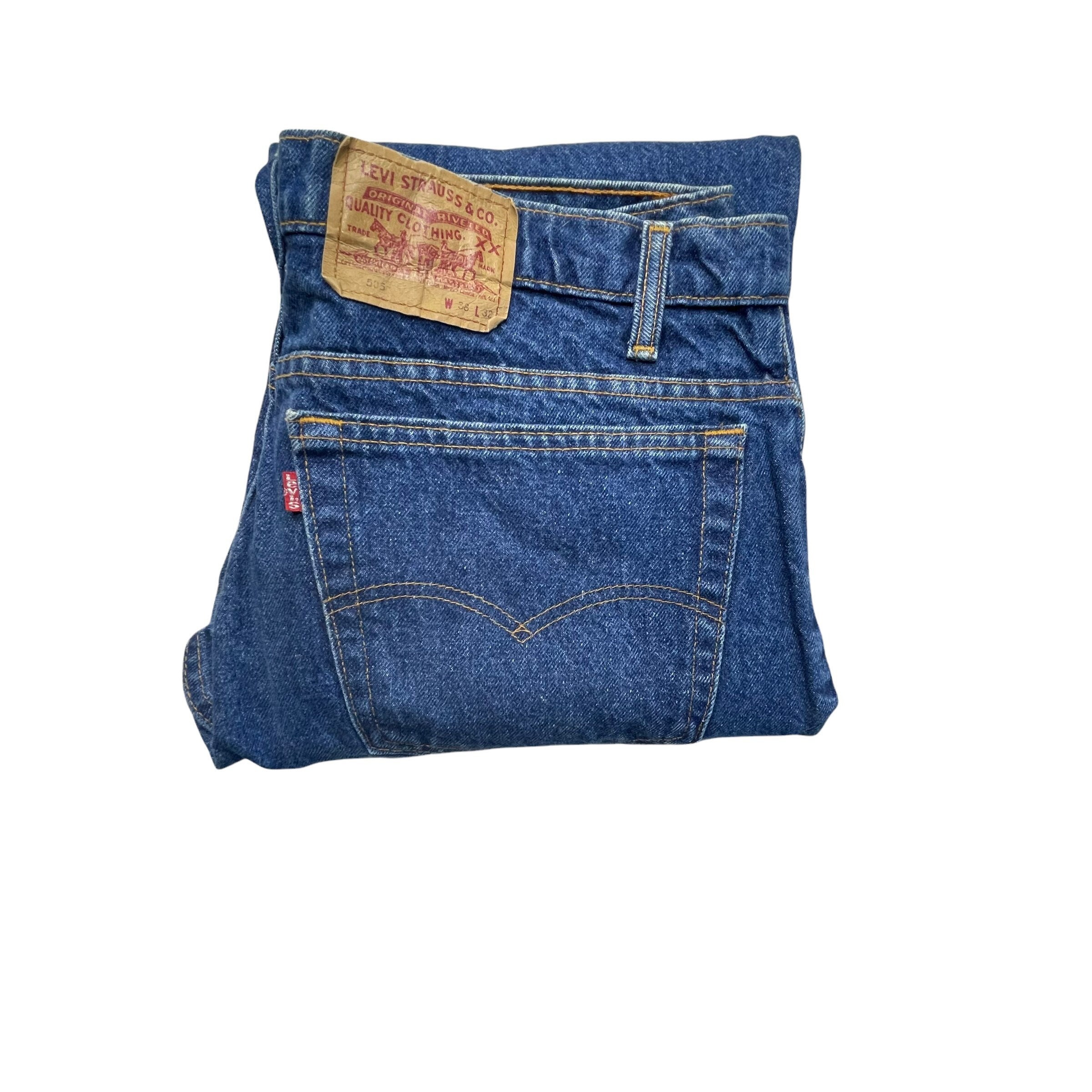 Vintage Levis 505-0216 Jeans Regular Fit Straight Leg Made - Etsy