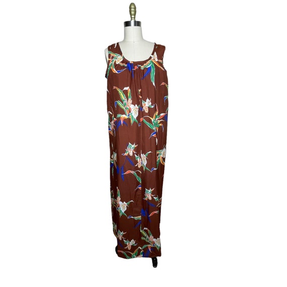 Vintage Hilo Hattie Large Muumuu Maxi Dress Hawai… - image 3