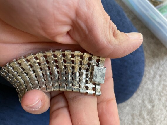 Thick rhinestone hotsell bracelet