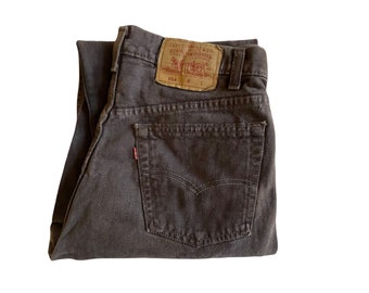 brown levi jeans
