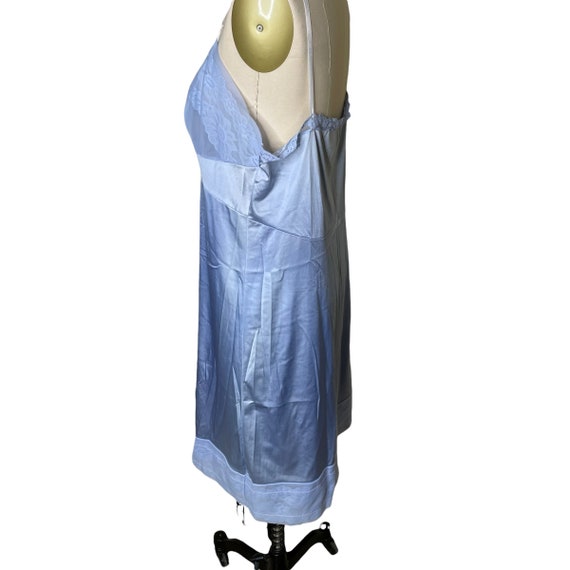 Vintage Adonna JC Penney Powder Blue Nylon Slip N… - image 7