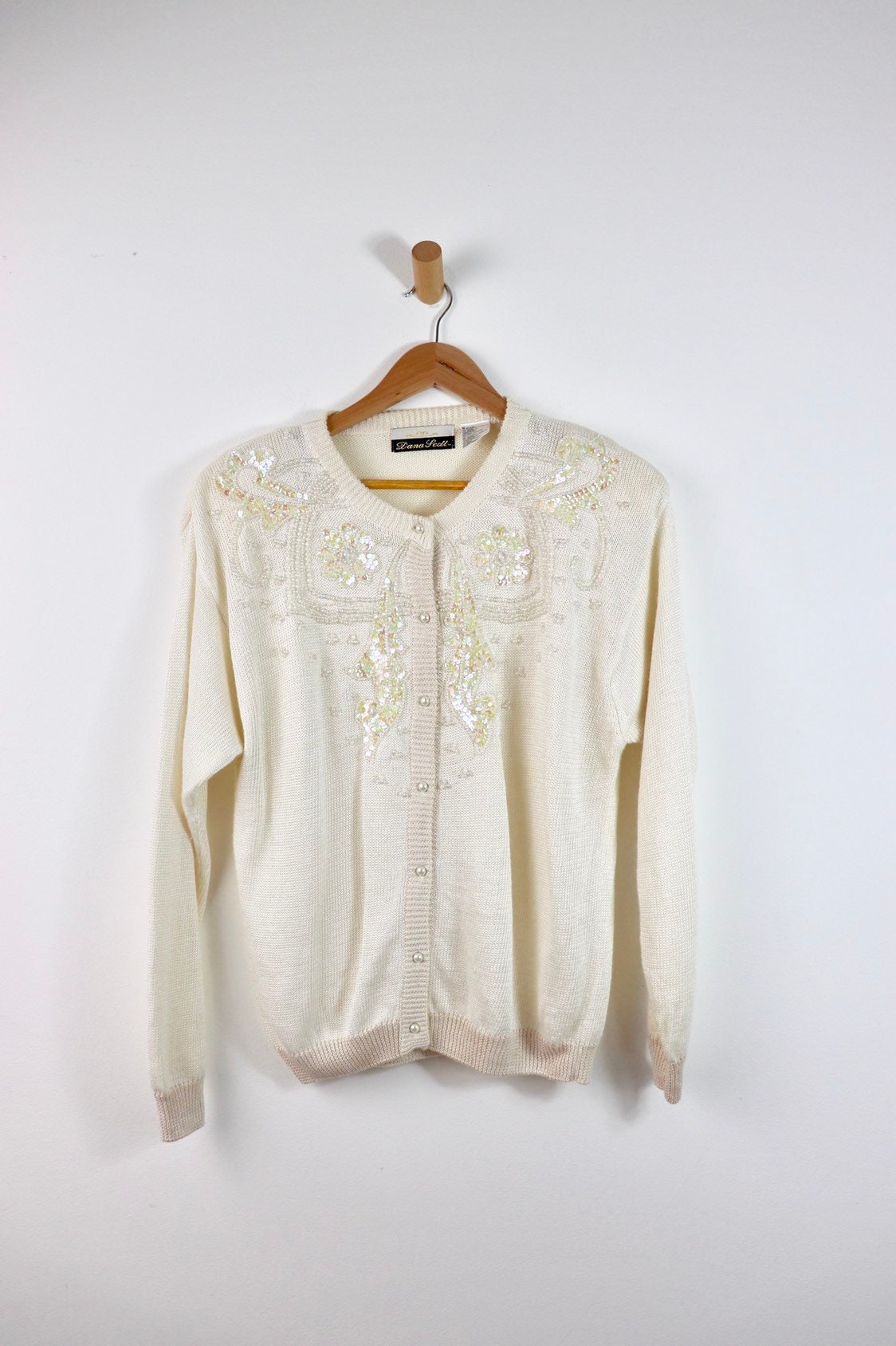 Vintage Dana Scott Silk Blend White 