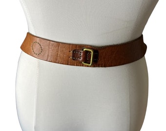 Vintage Lucky Brand Brown Leather Harness Belt, 34