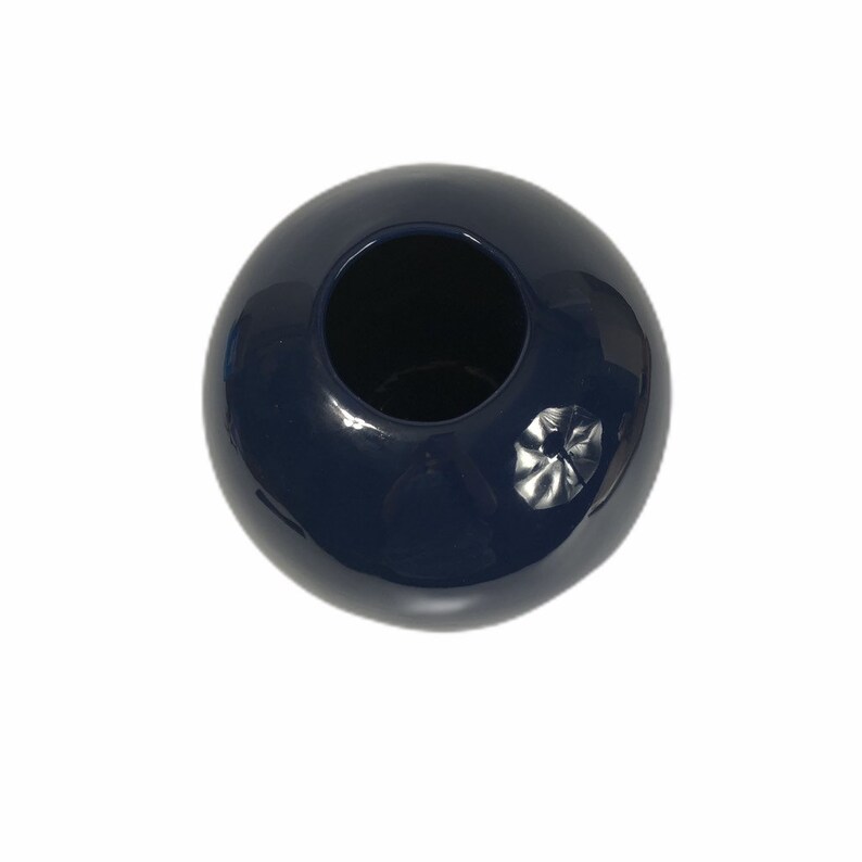 Vintage 80/'s Memphis Design Style Round Ceramic Sphere Vase