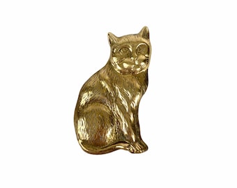 Vintage Brass Cat Door Knocker