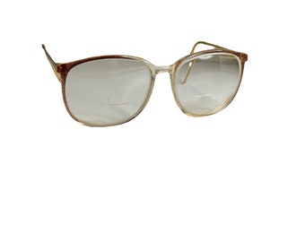 Vintage 70's Safilo Contempora Brown Women's Oversized Eyeglasses, 135, 74m Italy