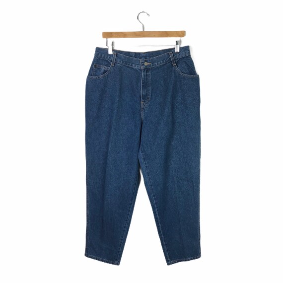Vintage 80's Gitano Plus Size Darkwash Tapered Jea